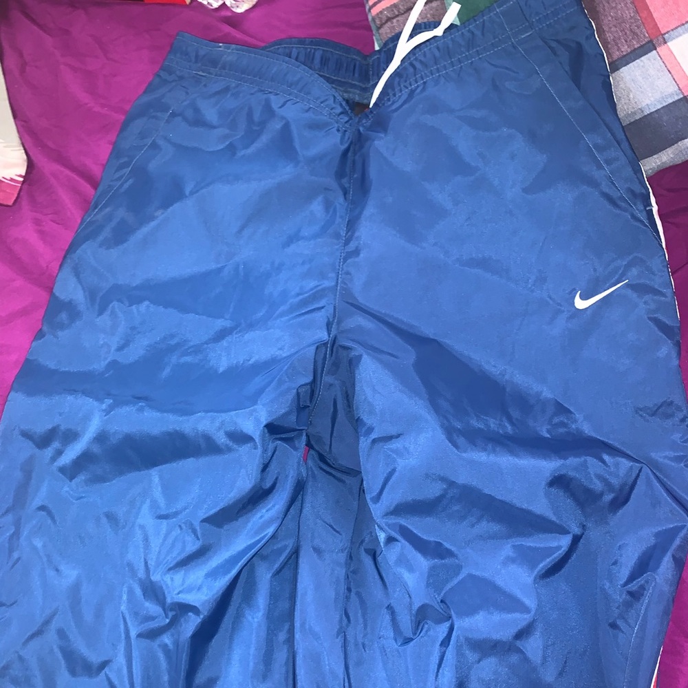Nike blue rain pants